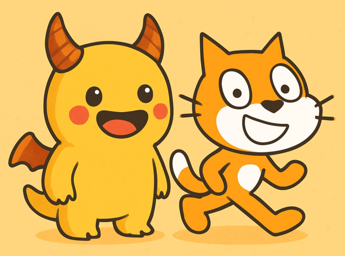 ポケモンとスクラッチが並んだ状態