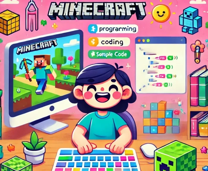 マイクラを楽しむ少女