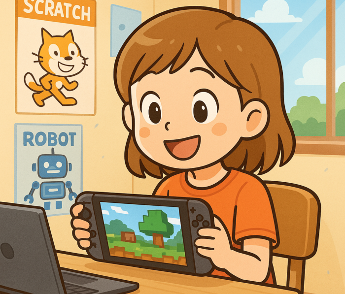 switchを楽しむ子供