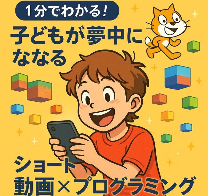 夢中になってスクラッチをする少年